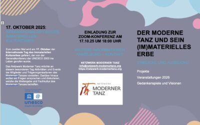 Zoom Meeting zum Tag des immateriellen Kulturerbes